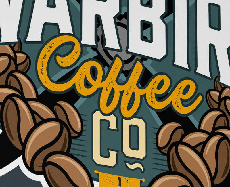 The Warbird Coffee Company logo design