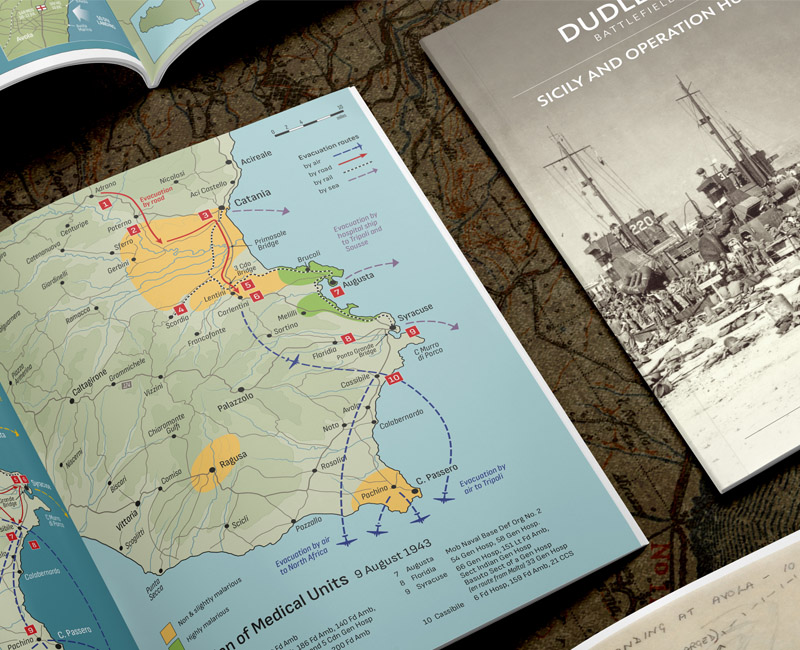 Battlefield map booklet design